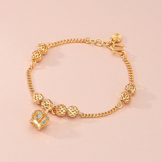 bead crown bracelet
