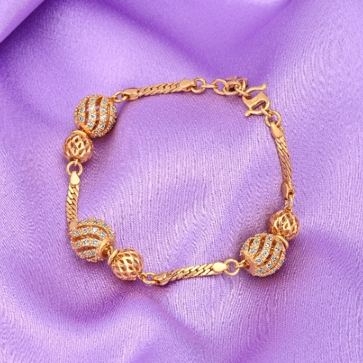 cz ball charm bracelet