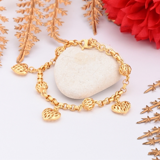 plain heart bracelet