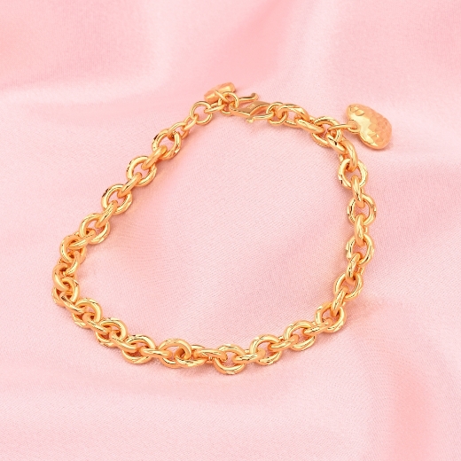 gold plated belcher bracelet