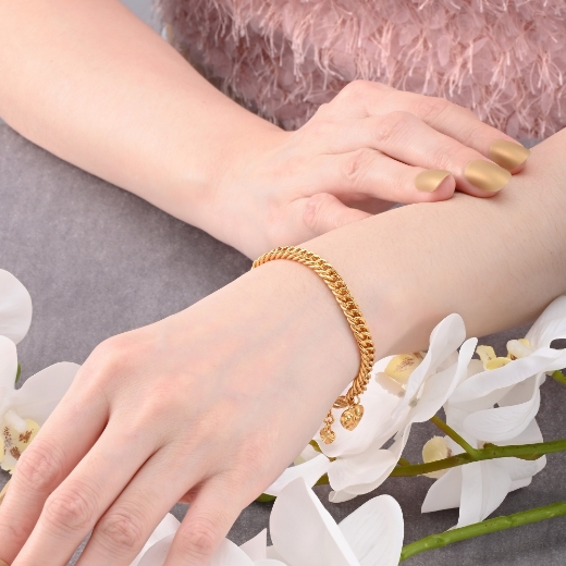 bold gold plated curb chain