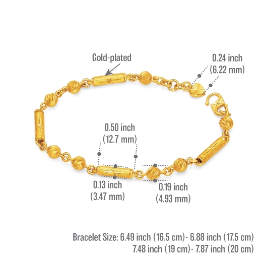 mix ball bracelet measurement