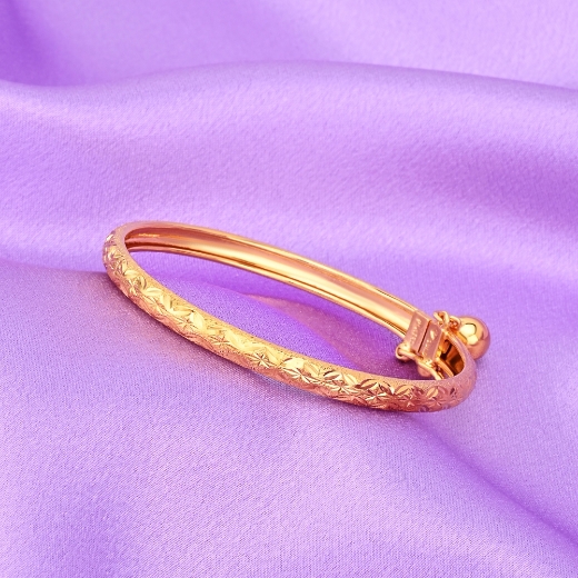 gold plated starry bangle for kid
