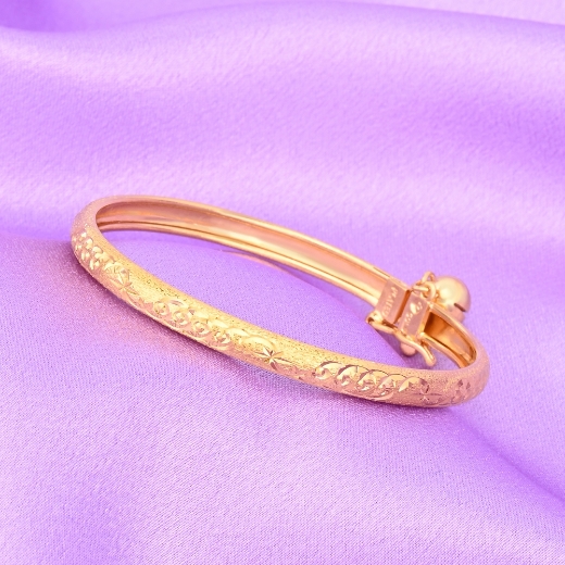 gold plated spiral bangle kid