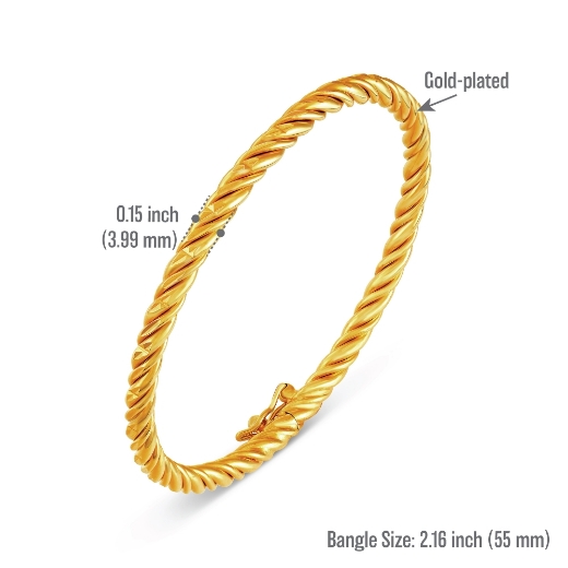 twisted bangle measurement 55mm