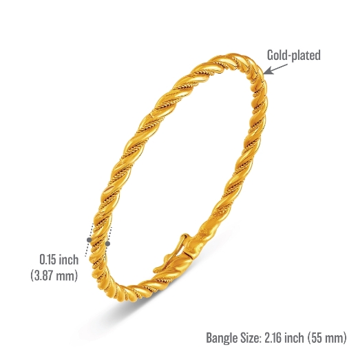 twisted bangle measurement 55mm