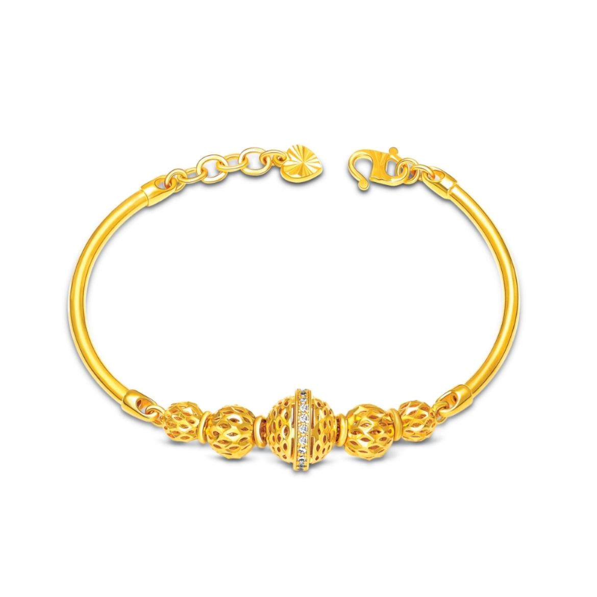 Mix Bead Ball Bangle