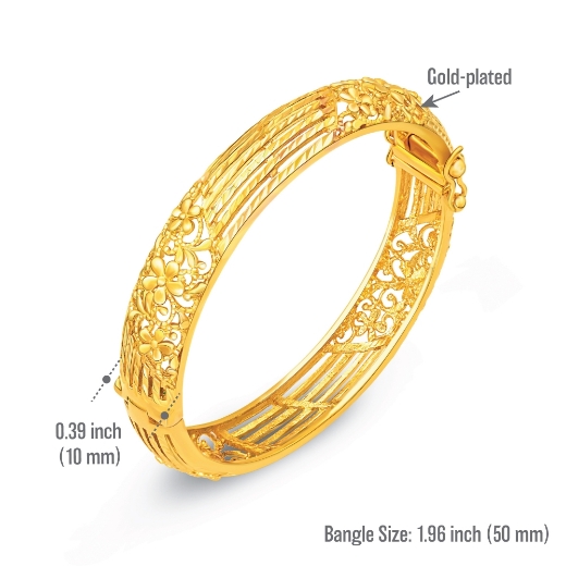 filigree flower bangle measurement 50mm