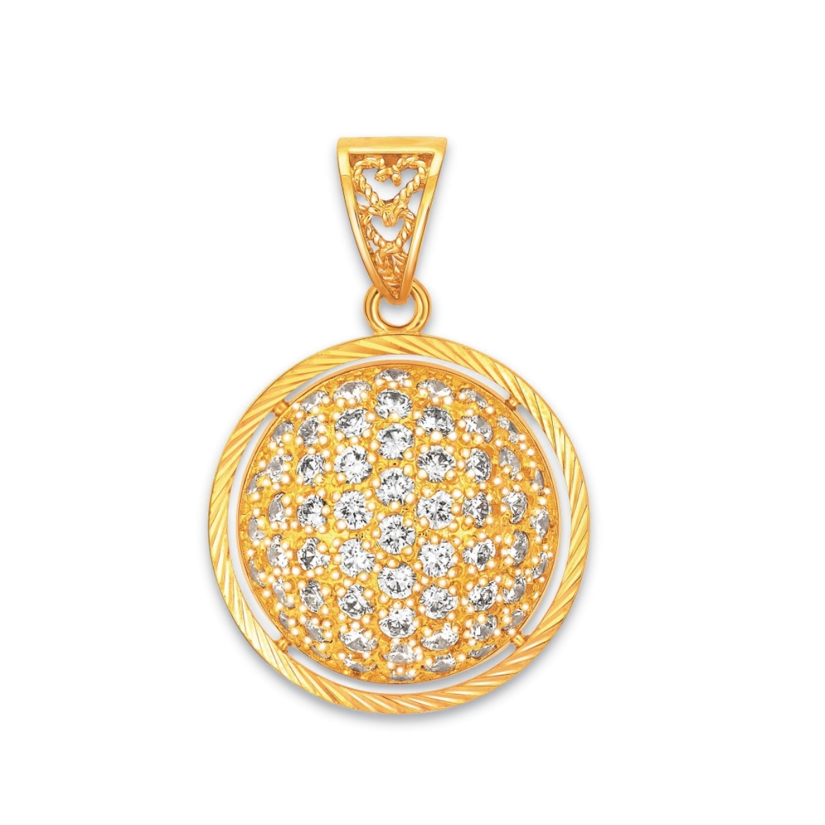 Vintage Half Ball Pendant