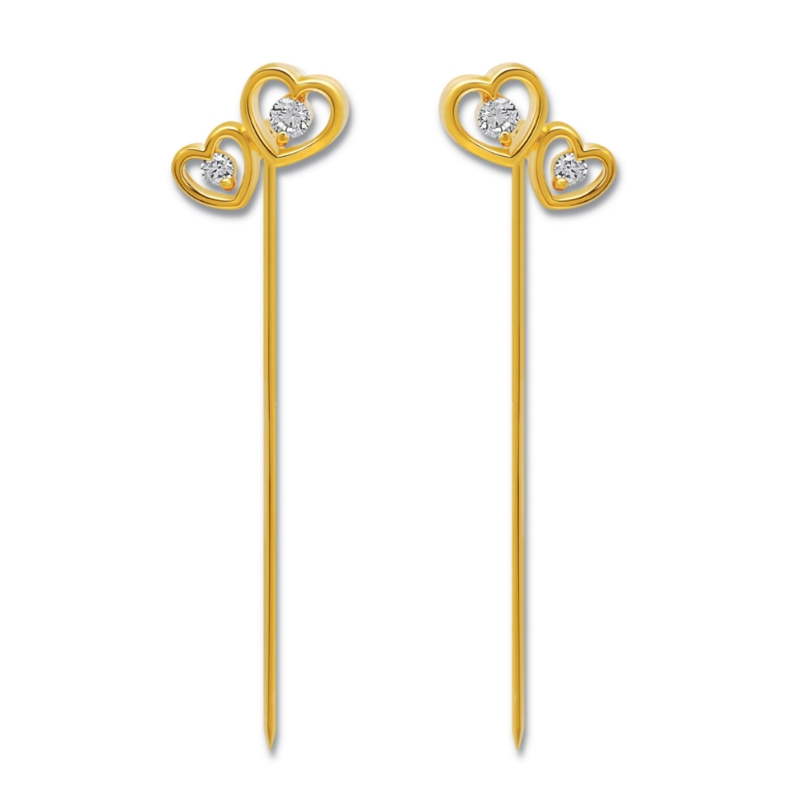 heart scarf pin