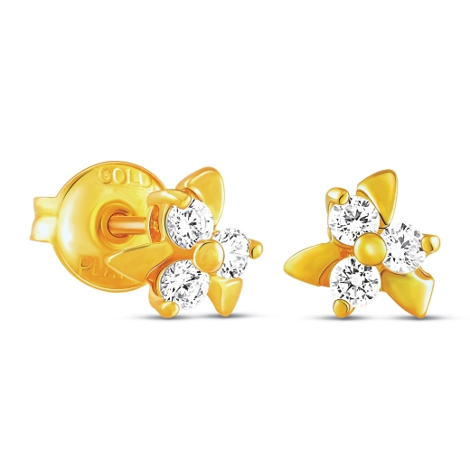 Three Petal Stud Earrings