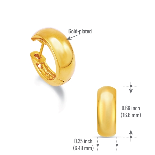 plain hoop earrings measurement