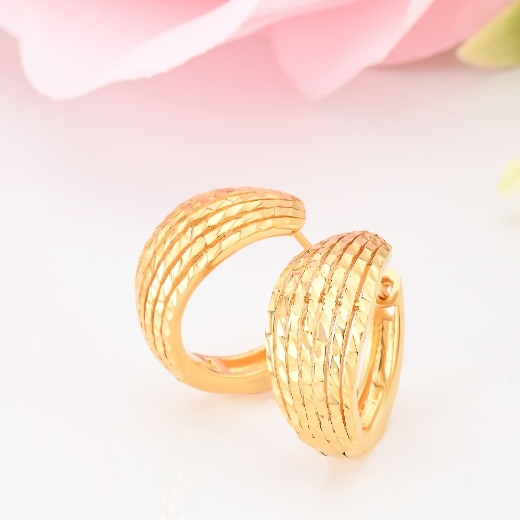 gold plated retro earrings