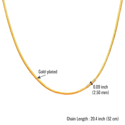 snake chain measurement 52cm