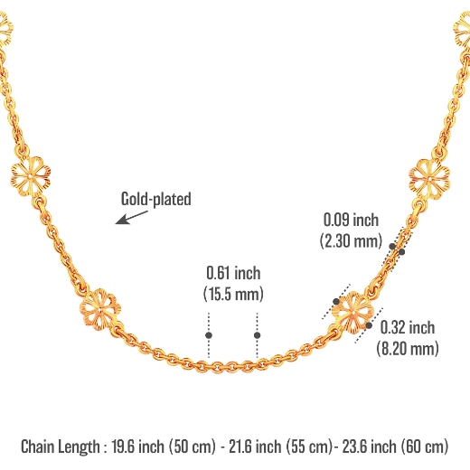 flower chain measurement 60cm