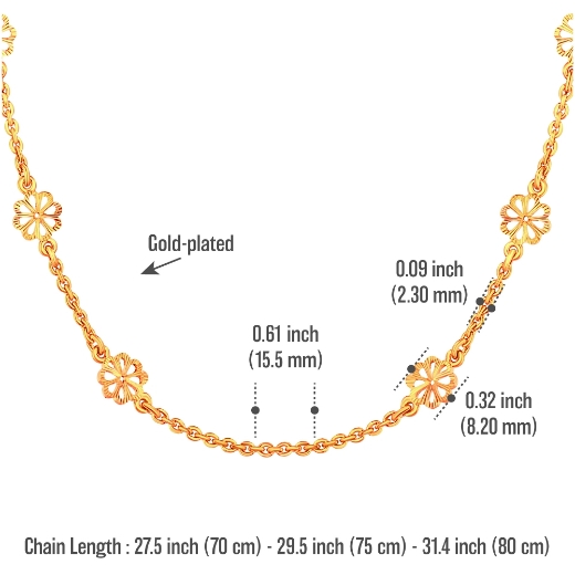 flower chain measurement 80cm