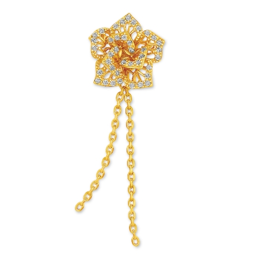Small Vintage Rose Brooch