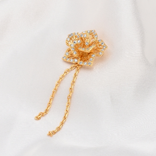 vintage small rose brooch