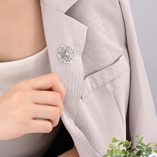 layered flower brooch teen