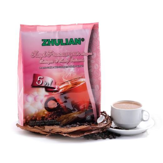 Picture of ZHULIAN Premix Coffee with Collagen & Kacip Fatimah (5 in 1) - 20 sticks