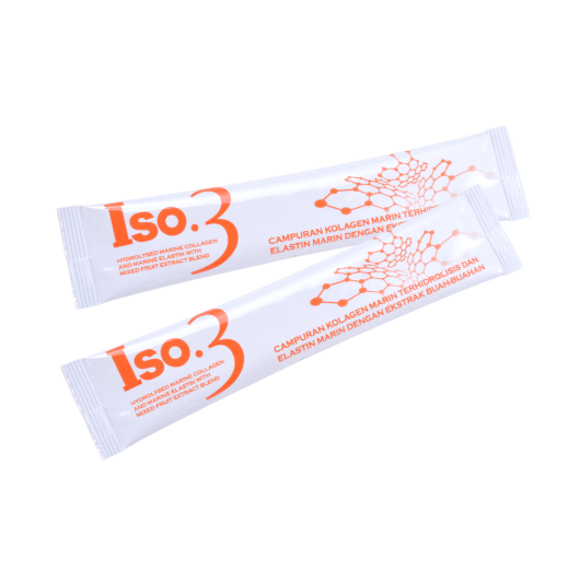 Picture of ISO.3 Hydrolysed Marine Collagen and Marine Elastin with Mixed Fruit Extract - 30 sachets
