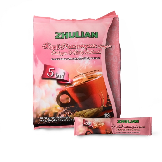 Picture of ZHULIAN Premix Coffee with Collagen & Kacip Fatimah (5 in 1) - 20 sticks