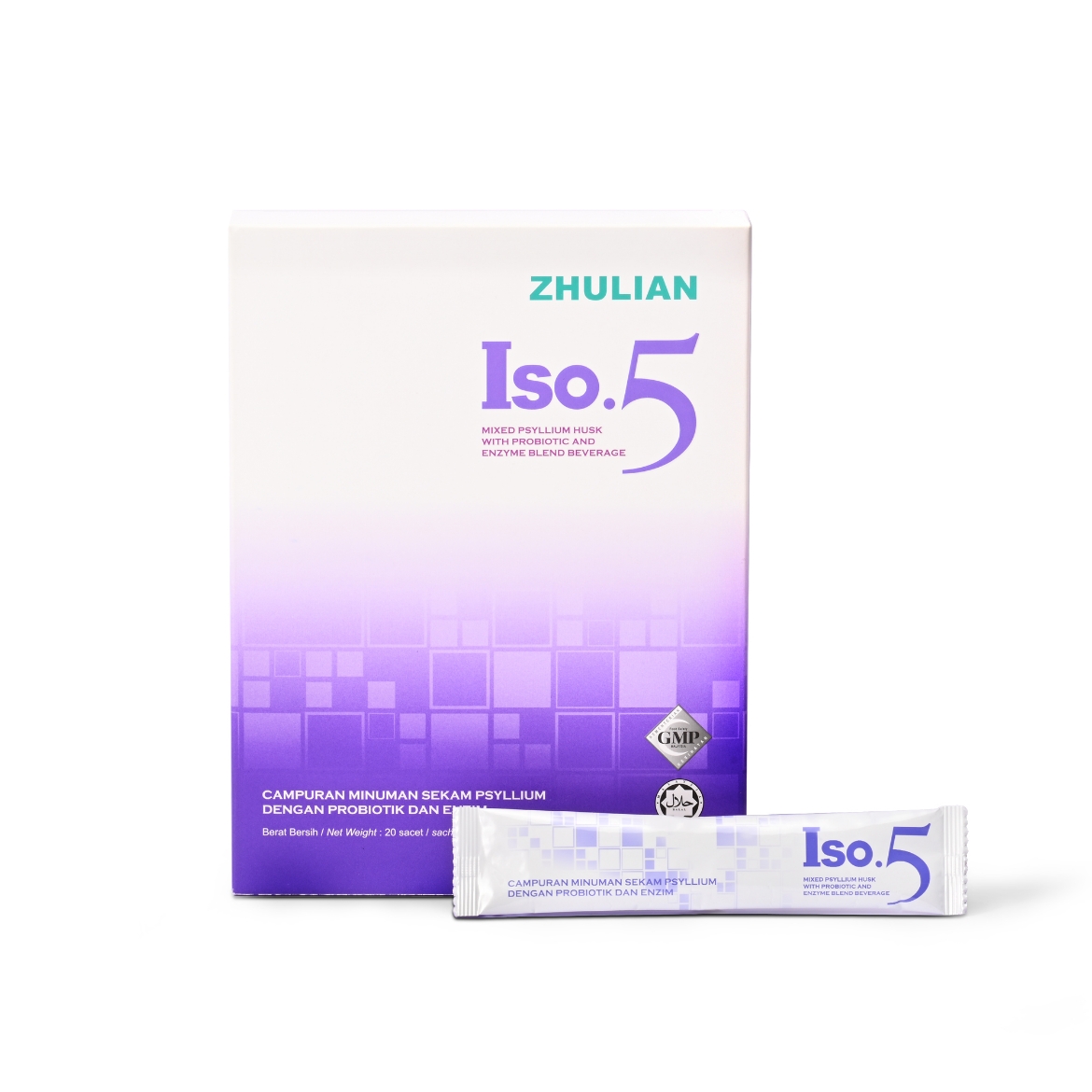 Picture of ISO.5 Mixed Psyllium Husk with Probiotic And Enzyme Blend Beverage