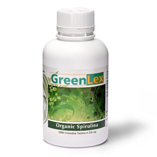 Picture of GreenLex Organic Spirulina - 250 / 1200 Tab