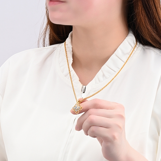 mini square pendant for women