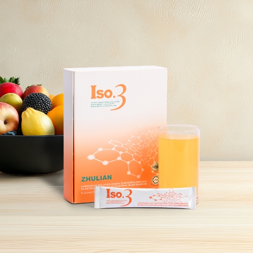Picture of ISO.3 Hydrolysed Marine Collagen and Marine Elastin with Mixed Fruit Extract - 30 sachets