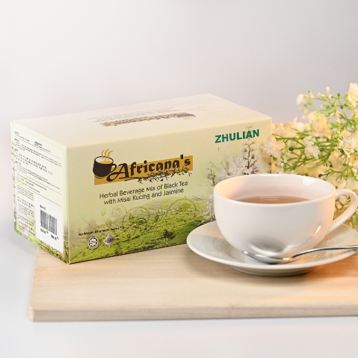 Picture of AFRICANA'S Herbal Beverage Mix of Black Tea with Misai Kucing and Jasmine