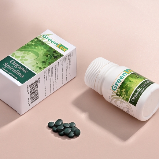 Picture of GreenLex Organic Spirulina - 250 / 1200 Tab