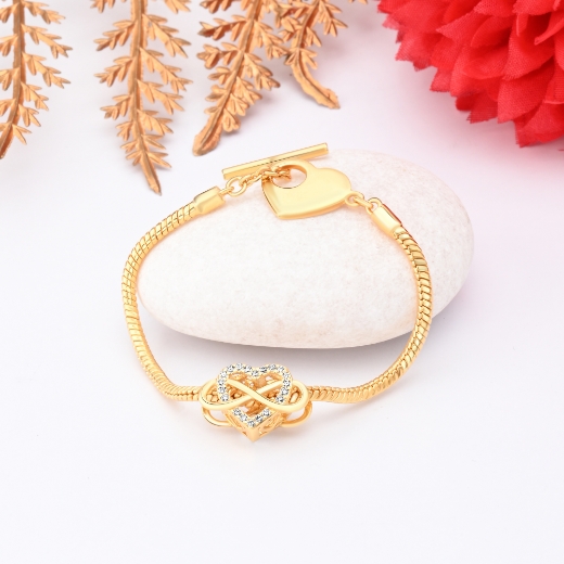 Infinity Heart Toggle Bracelet