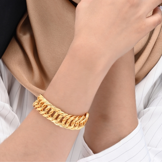 Bold Double Link Bracelet for women