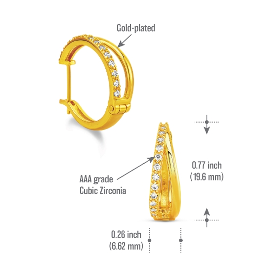 Split Hoop Earrings measurement
