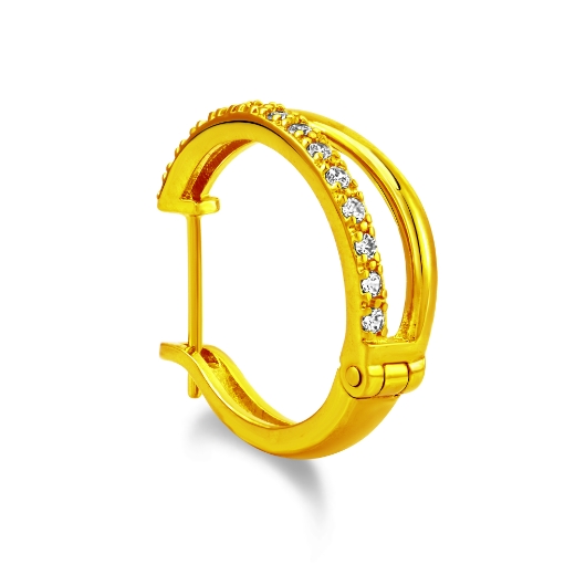 Split Hoop Earrings side