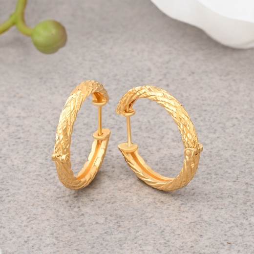 Round Hoop Earrings