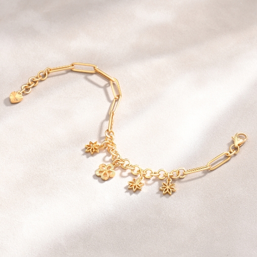 Gelang Tangan Bunga Paperclip