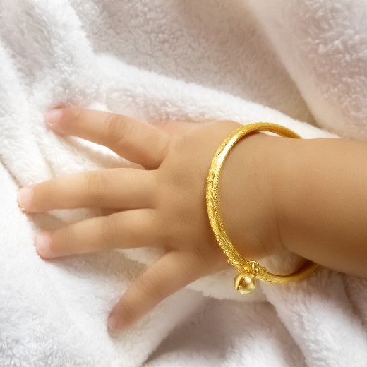 spiral bangle for baby girl