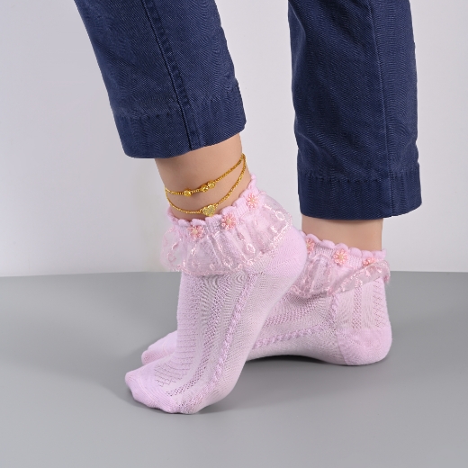 Layered Heart Anklet for girls