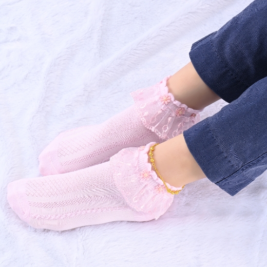 triple bead anklet for women