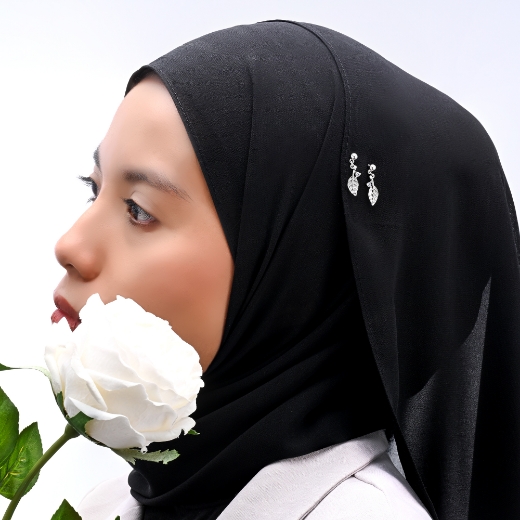 leaf hijab pin for women