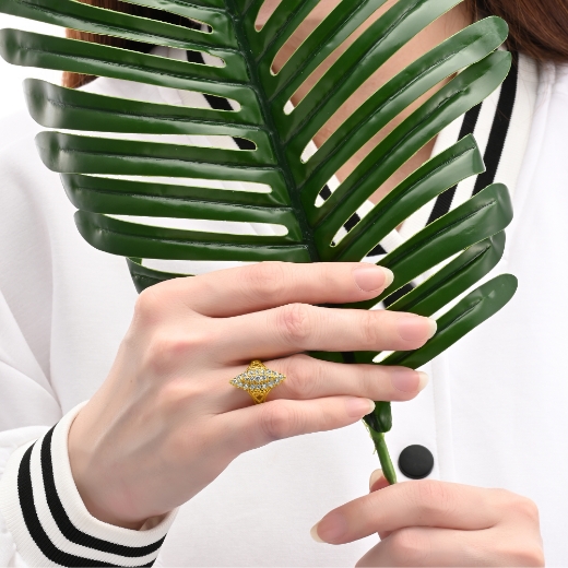 Marquise CZ Signet Ring for women