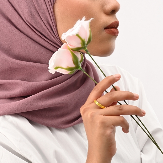 Star Slant Lines Ring for women