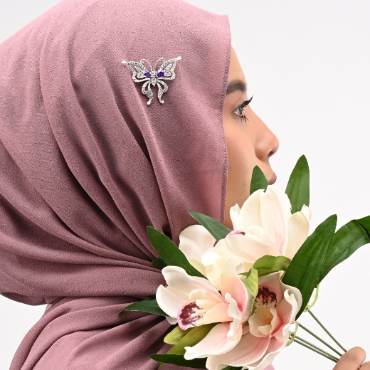 cz butterfly brooch for women