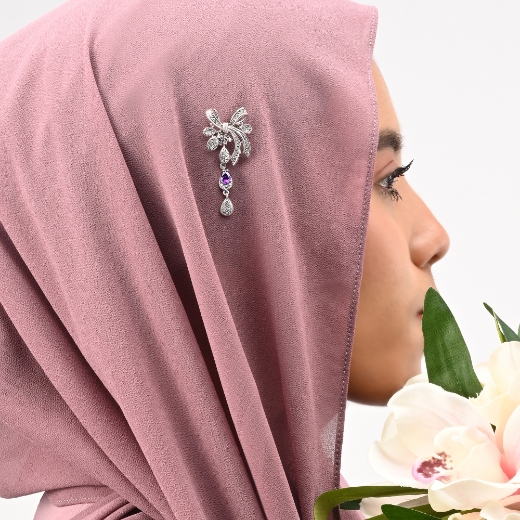 Small Ribbon Bow Brooch for women