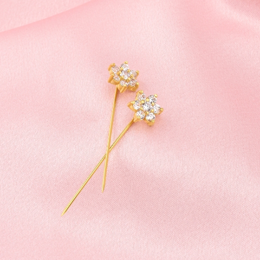 mini flower hijab pin
