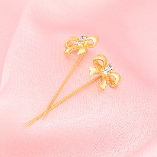 bow scarf pin