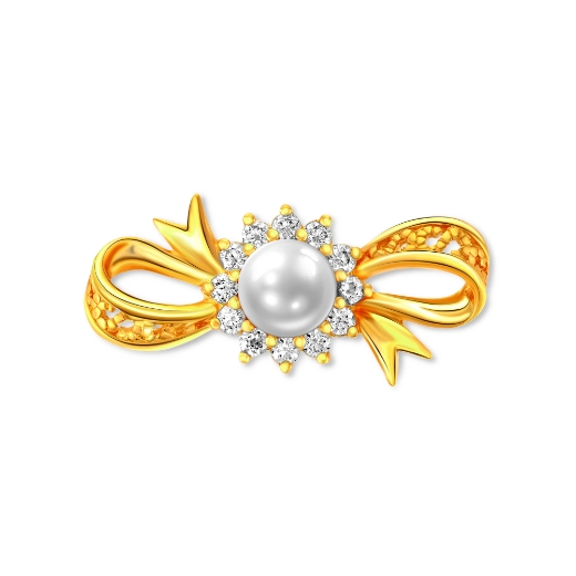 Dainty Sunflower Bow Brooch