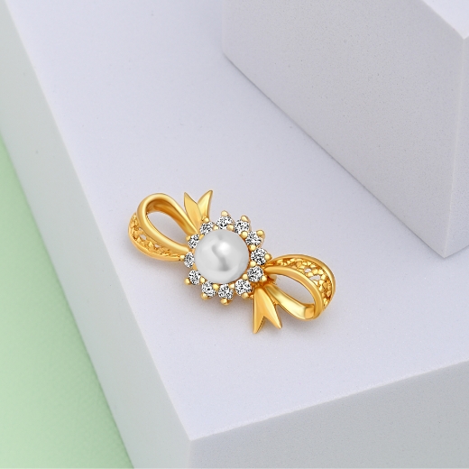 sunflower bow brooch